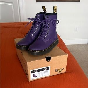 Dr. Martens Vibrant Purple Ankle Boots